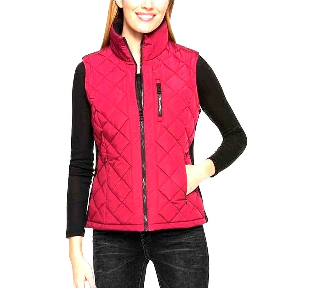 Andrew Marc Quilted Zippered Vest XXL